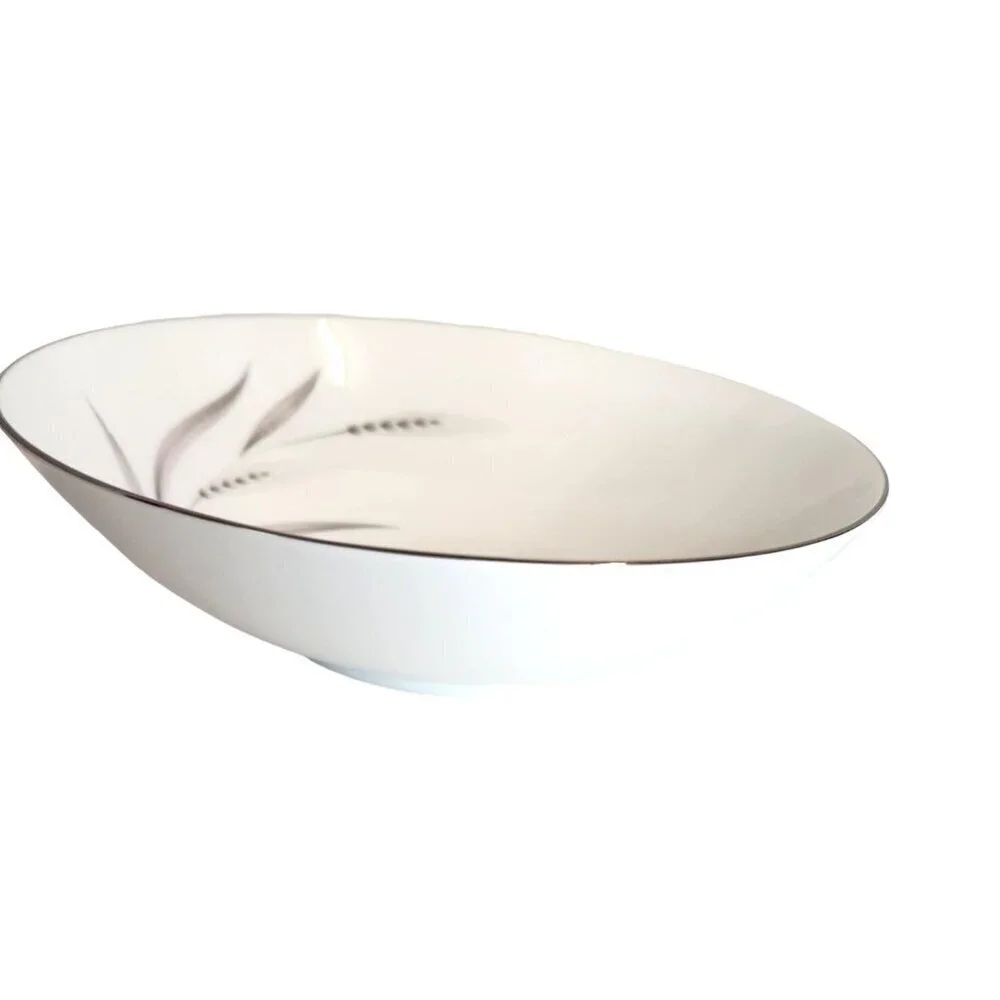 Mikasa Fine China Silver Wheat Pattern Vegetable Bowl 9" - Picture 5 of 7